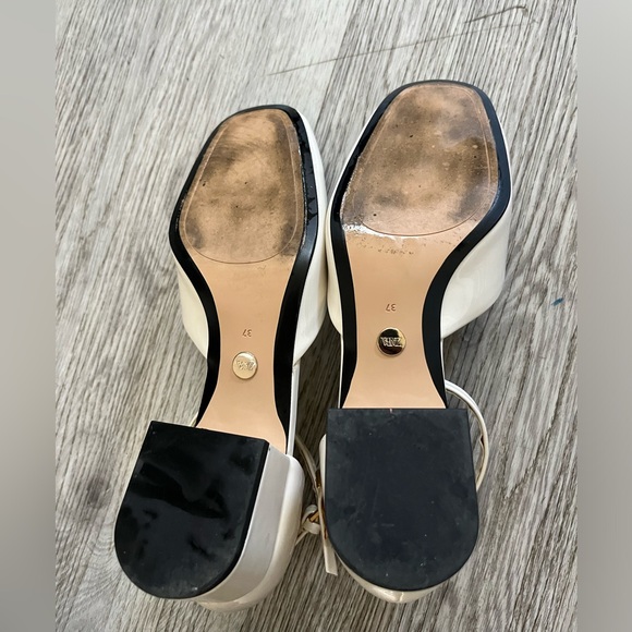 Zara ivory patent faux leather sling back - Picture 5 of 5